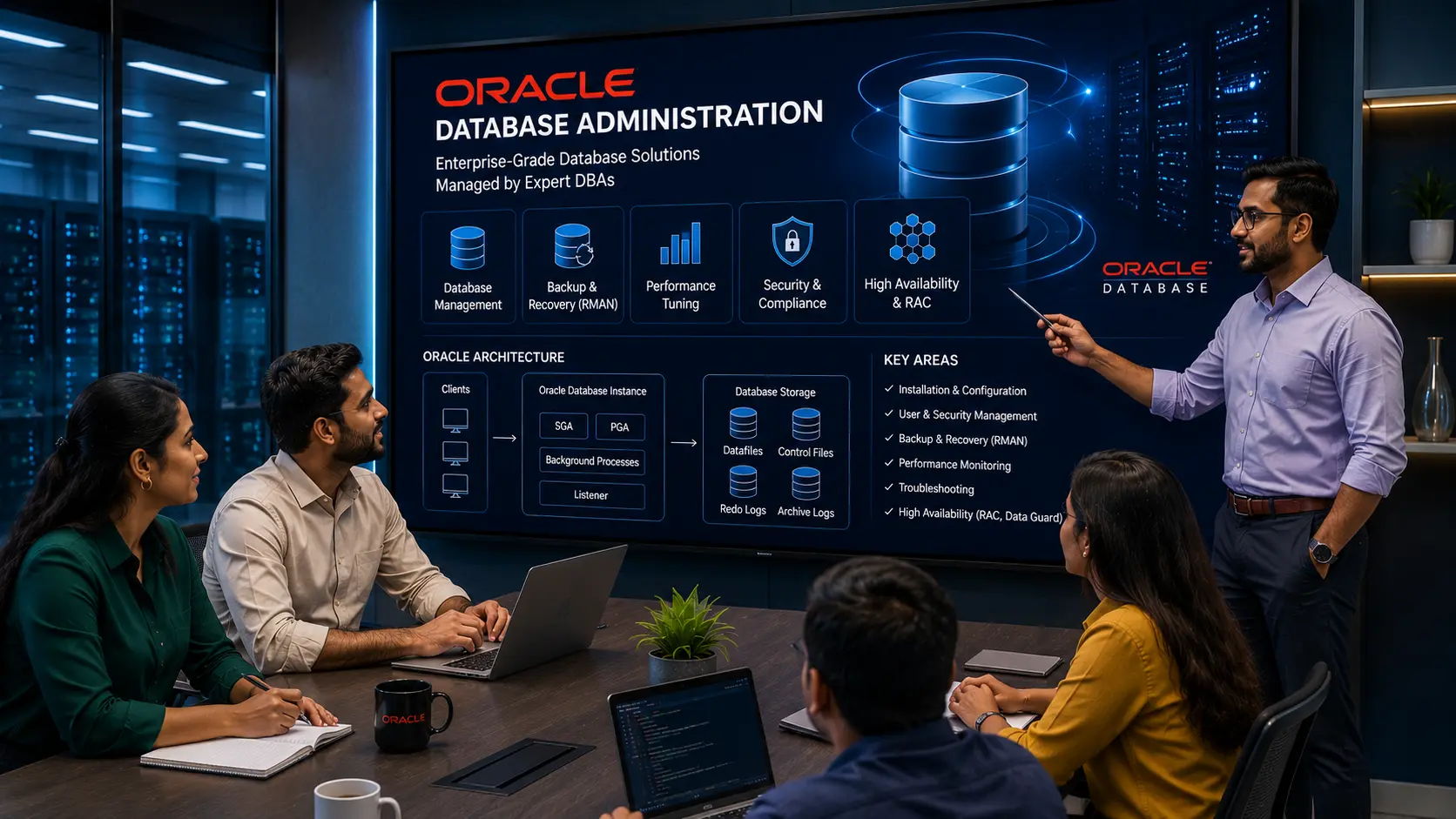 Corporate Oracle DBA training for database administration teams